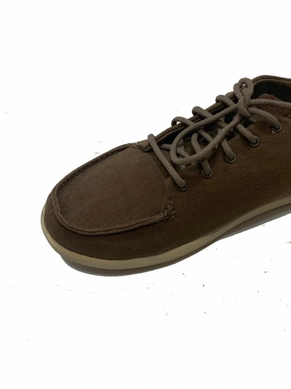 Olukai manoa Men's Casual Canvas Lace-Up Shoes in Brown